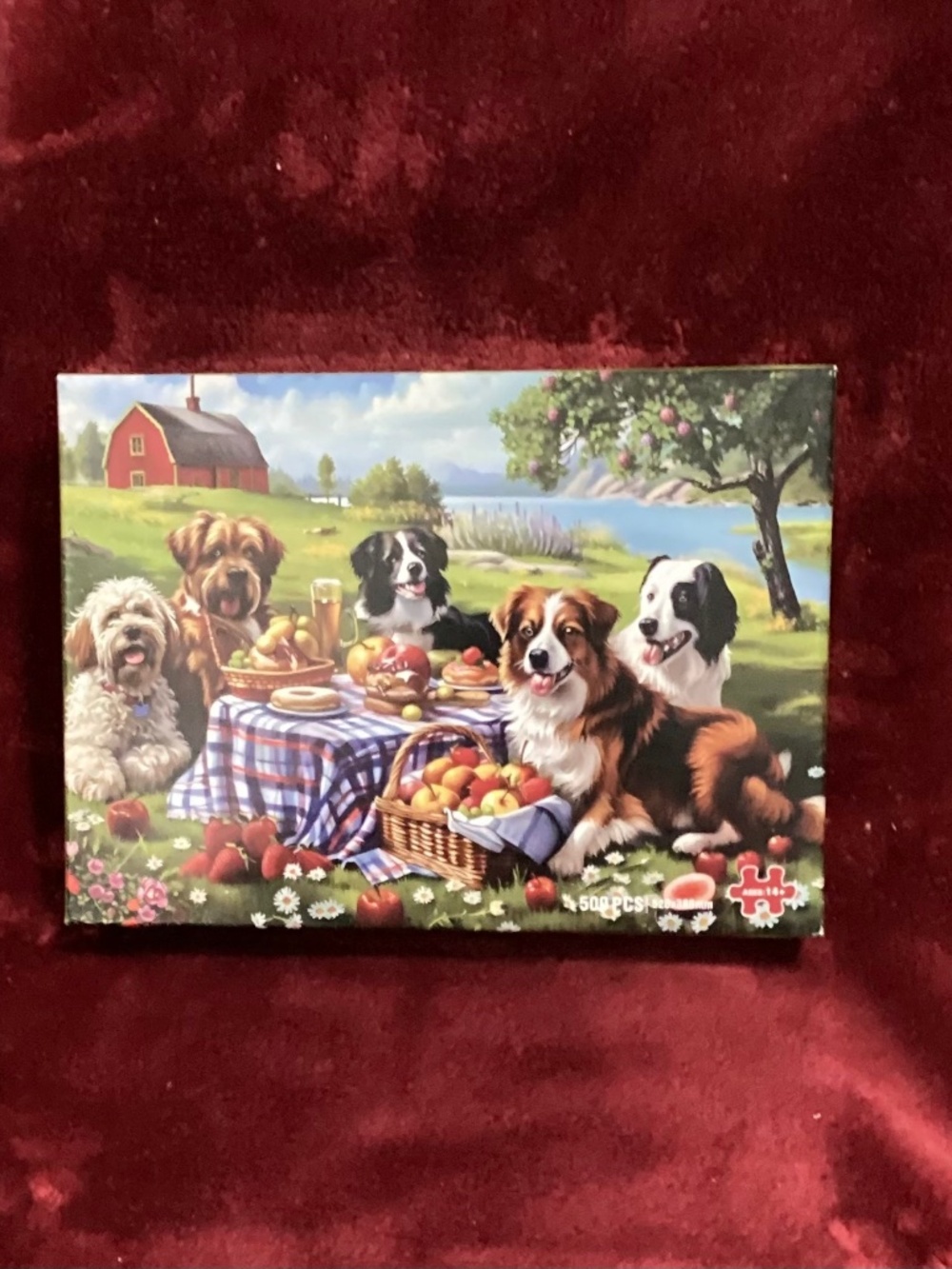 500 Piece Dogs At Farm Puzzle